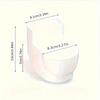 [Stylish Toilet] Wall-Mounted Toilet with Lid | Made of Metal And Plastic | Featuring a Rectangular Design | Suitable for Homes