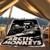 1pc Arctic Monkeys Poster Outdoor Flannel Blanket, Cozy & Warm Soft Te Playful Design, Napping Camping,