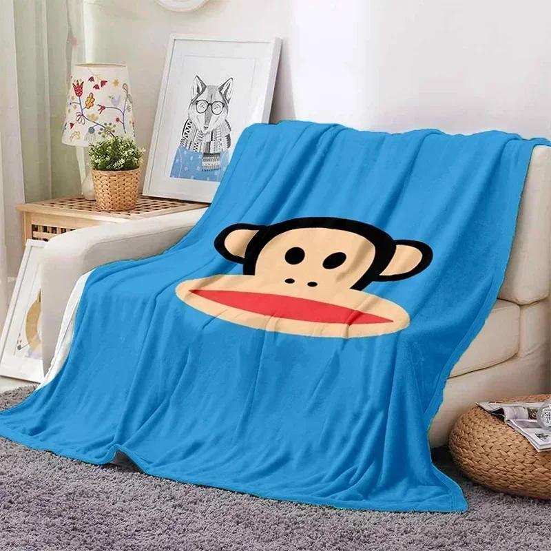 P-Paul Frank Flanell Wohnzimmer, Schlafzimmer, Schlafsofa, Picknick für Kinder, Wärme, Komfort, tragbare Decke, Geburtstagsgeschenk r2