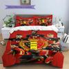 Belgium National Football Team Star Players Crest Print 3 Pieces Duvet Cover Set Red Devils Soccer Bedding Bedroom Decor Without Pillow Core Comforter