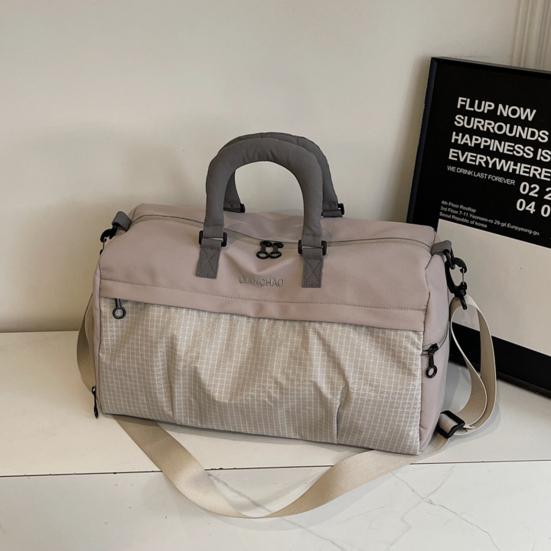 Women Gym Tote Duffle Bag with Wet Pocket And Shoe Compartment Nylon Weekender Bag Overnight Tote for Travel Fitness Dance