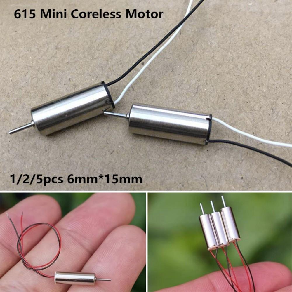 1/2/5pcs 6mm*15mm Coreless Motor Mini DIY Toys Motor RC Drone Quadcopter Parts Accessories