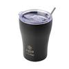 Czarny Kubek Termiczny Ze Słomką 350 Ml Midnight Black