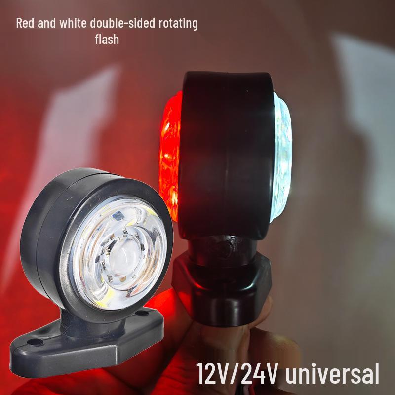 

Ouka Truck Rotating Flashing Outline & Width Lights, 12V/24V, Double-Sided Signal Lights for Tankers