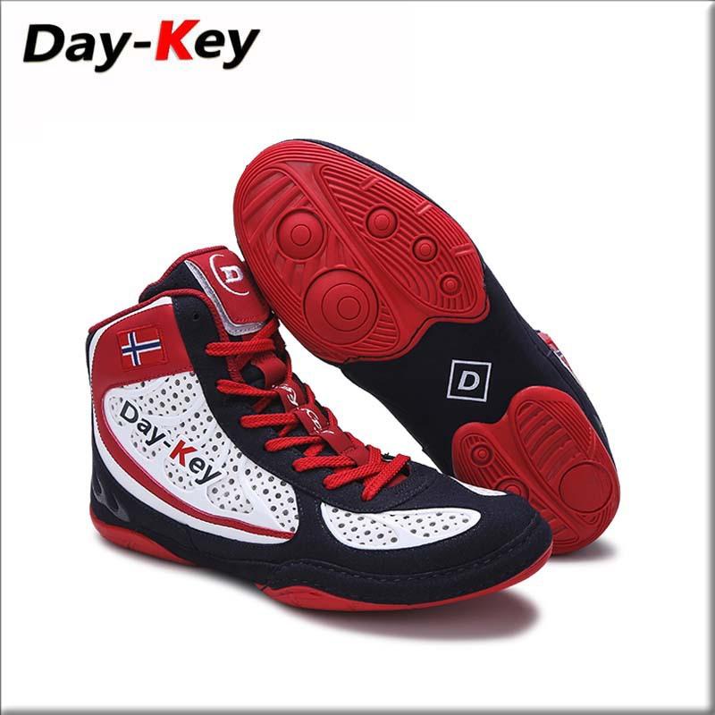 

Прямые продажи с фабрики новая модель борцовок с высоким верхом мужские кроссовки взрослые тренировочные кроссовки дышащие и износостойкие 45 красный