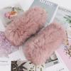 New Brand Women Real Natural Rabbit Fur Mittens Winter Warm Fluffy Lady Real Rabbit Fur Gloves Knitted Good Elastic Fur Glove