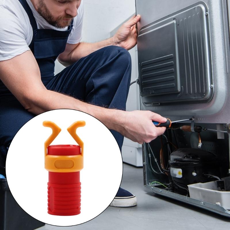 Double Jaw Screw Grip Tool Red Yellow Plastic Design Screw Holder Enhances Stability During Assembly Screw Gripper