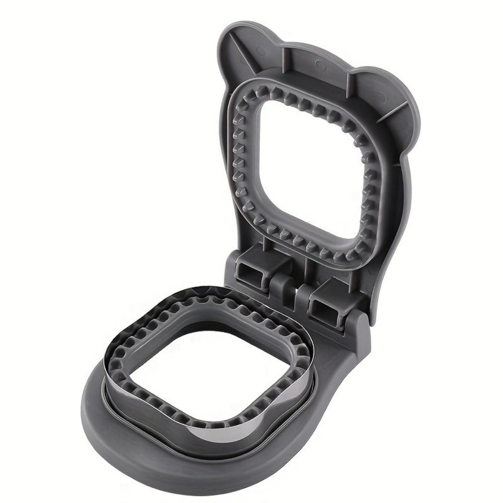 

1 шт., квадратный нож для сэндвичей и уплотнитель, легкий резак для печенья, для украшения ланч-бокса, инструменты для выпечки, кухонные аксессуары серый