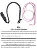 Flirty Pink Leather SM Whip - Adult Flirtatious Spanking Prop for Women