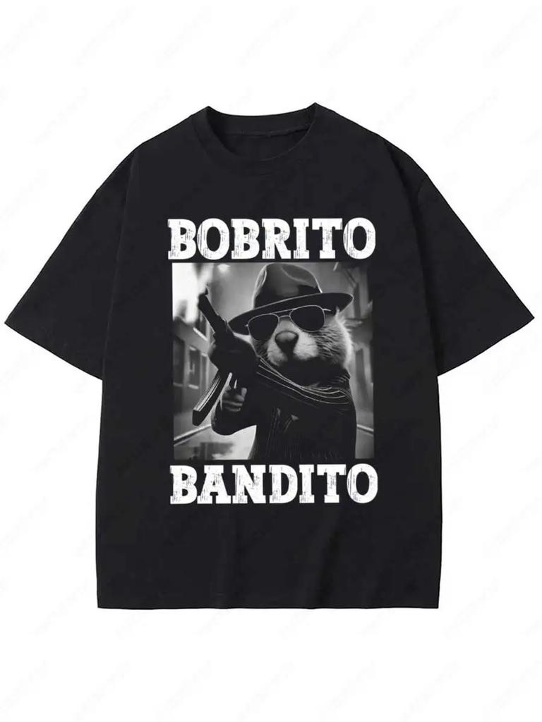 Bobrito Bandito Meme T-Shirts Women Men Italian Brainrot Y2K 2025 Funny Cotton T Shirt Summer Short Sleeve Tee Oversize Clothing