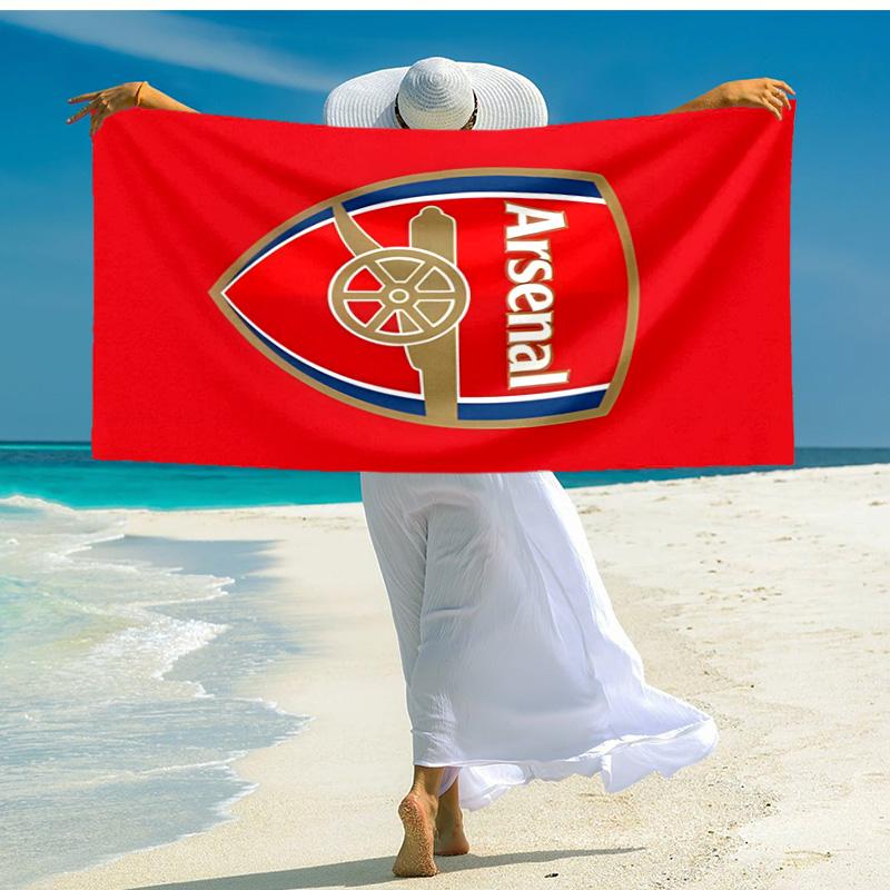 1pc A-Arsenal Beach Towel, Comfortable and Thick, and Swimming/Bath/Picnic/Camping Towel, Suitable for Seaside Beaches