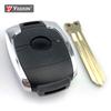 YIQIXIN Remote Car Key Shell Cover Case For Ssangyong Actyon Kyron Rexton Korando 2012 Action 2012 2 Buttons No Logo Uncut Blade