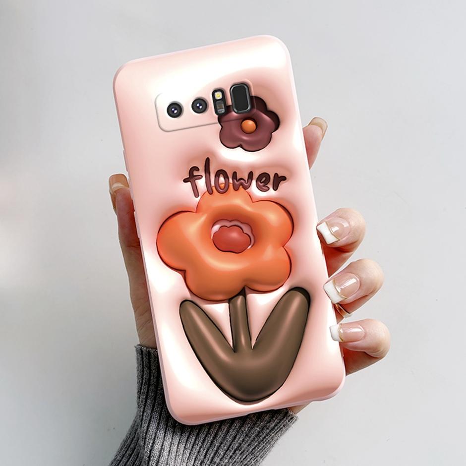 

Cases For Samsung Galaxy Note8 Protection Back Covers Soft Silicone Cases For Samsung Note 8 Fashion Cartoon Printed Phone Coque Samsung Galaxy Note8