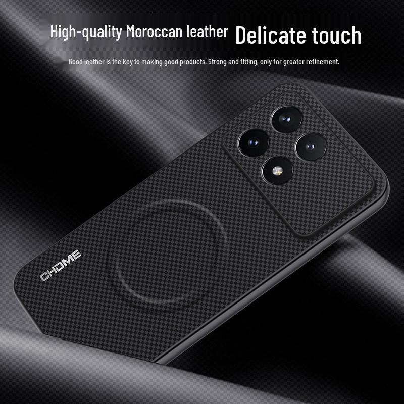 Redmi K70/K70Pro Full Coverage Drop-Proof Magnetic Phone Case - High-End, Stylish, Simple Design with Textured Finish