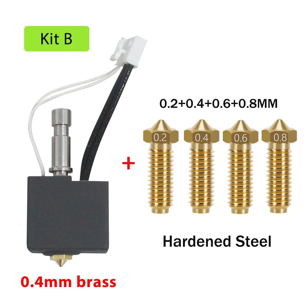 For Anycubic Kobra S1 Hotend Kobra S1 Combo Hot End Kit 0.4mm Multiple Stainless Steel for Anycubic Kobra S1/ACE Pro Print Heat