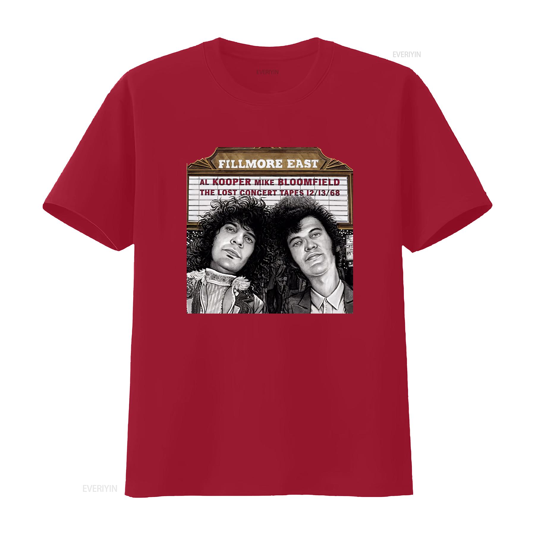 Al Kooper Mike Bloomfield Fillmore East Concert Tapes 12 13 68 Футболка Мужская L винтажная Стильная дизайнерская одежда S