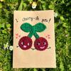 1pcs Crochet Greeting Cards Cute Confession Thank You Card Creative Valentine' Day Anniversary Blessing Card Thanksgiving Card