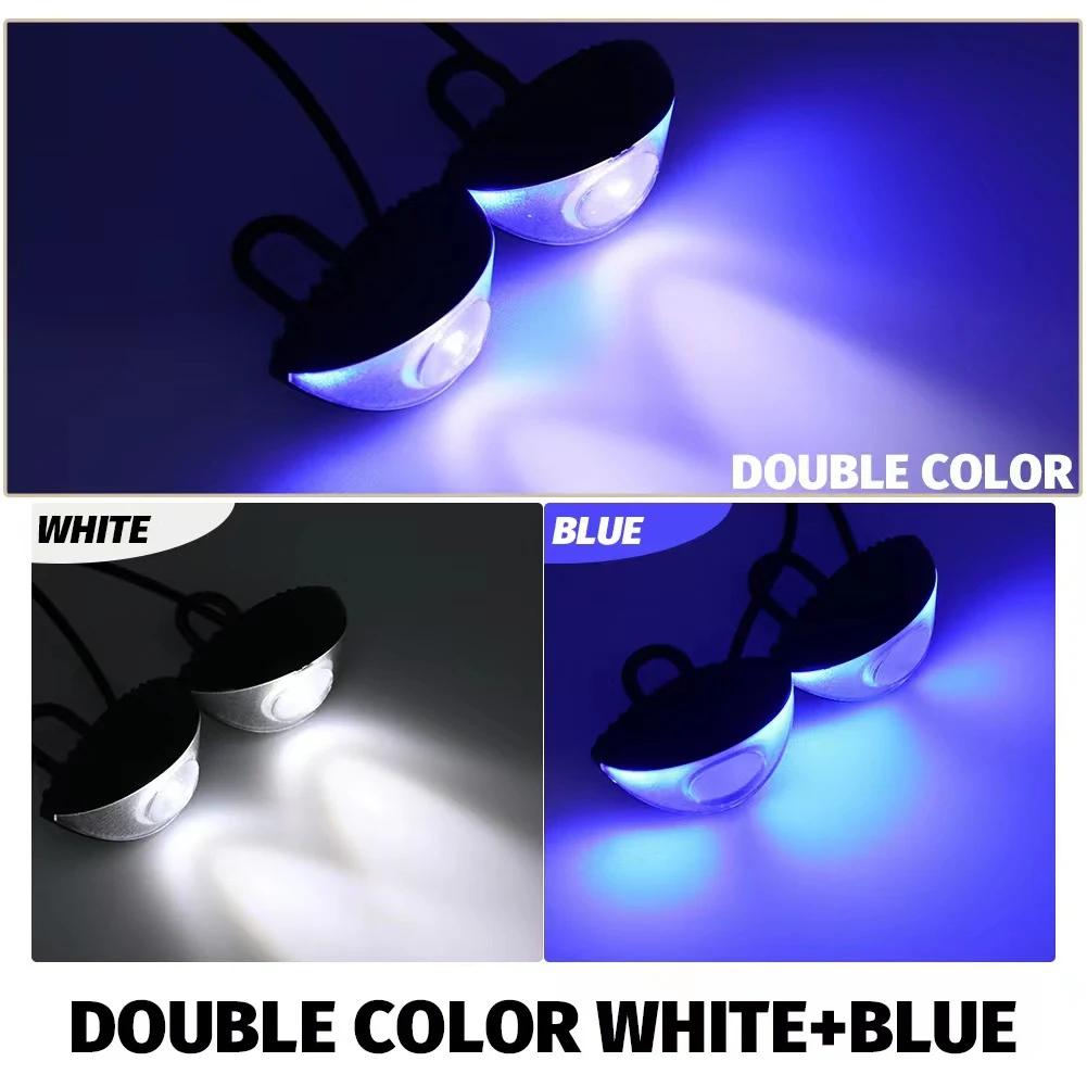 2PCS Motorcycle Rearview Mirror LED Eagle Lights Electric Bike Turn Signal Brake Light Headlight Strobe Light Universal