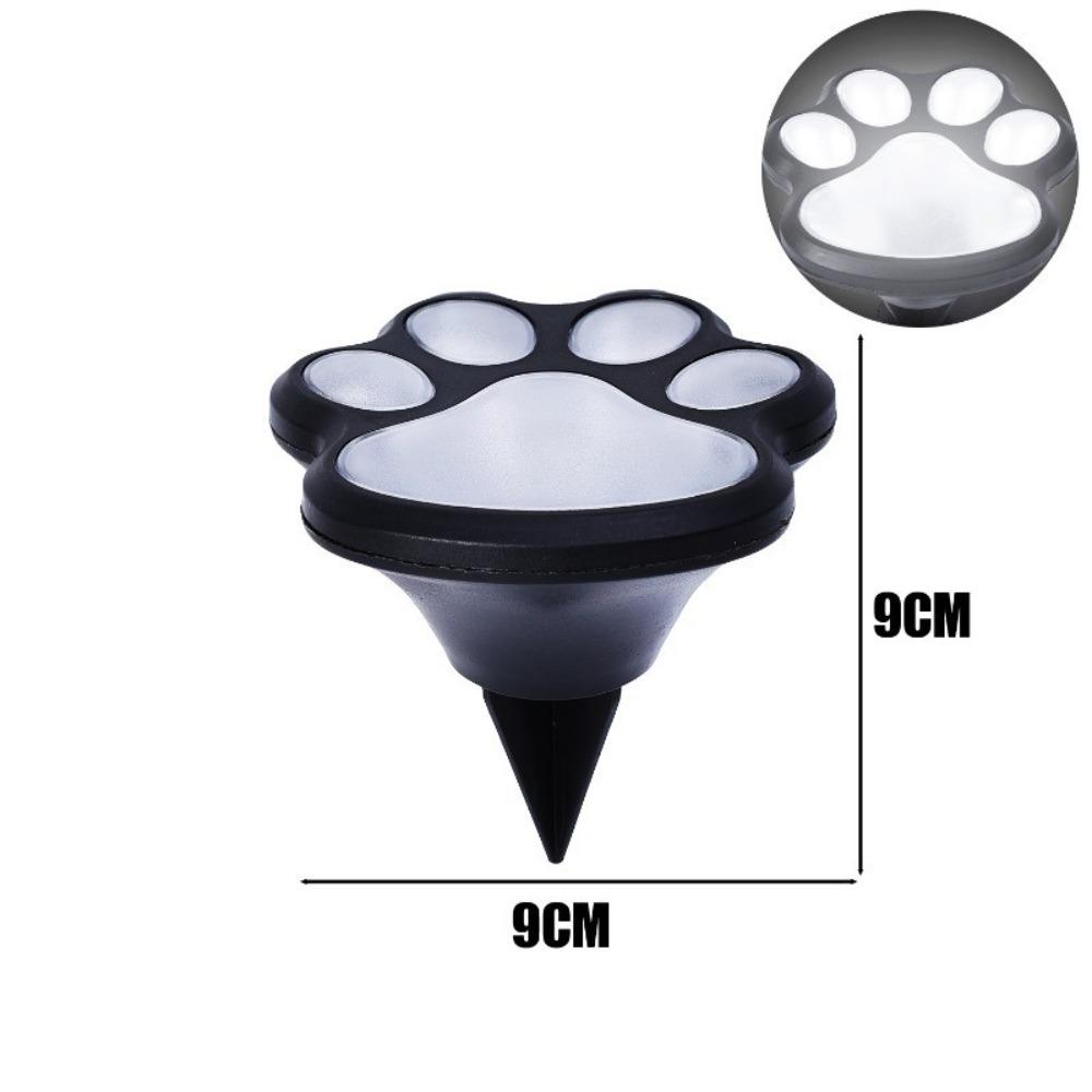 

Waterproof Underground Light Cat Paw Shaped Landscape Lights for Garden Lawn Pathway White Light
