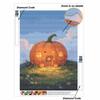 5D Diamond Art Painting Kit Pumpkin House Pattern Full Drill Rhinestone Canvas Creative Craft for Home Decoration