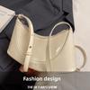 PU Leather Half-Mo Crossbody Bag Versatile Purse Wallets PU Leather Shoulder Bag Korean Style Messenger Bag Underarm Bag Party