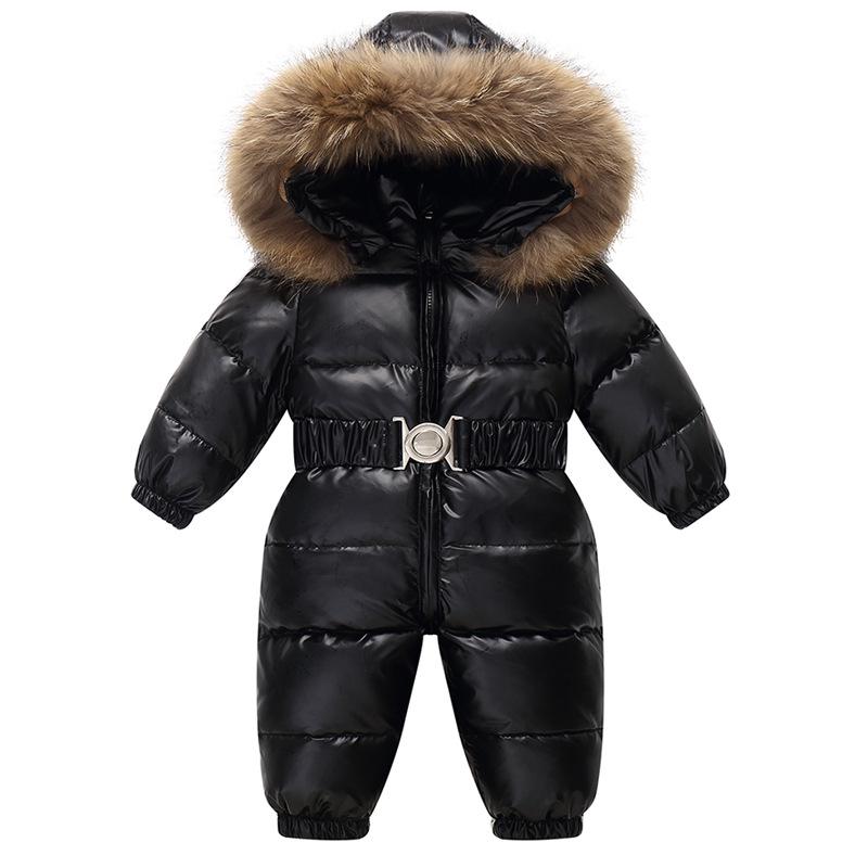 2024 Winter Kids' Down Ski Jacket: European/American Style, Thickened One-Piece Suit for Boys & Girls