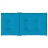 Garden Chair Cushions for Low Back Chairs 6 pcs Blue 100 x 50 x 3 cm