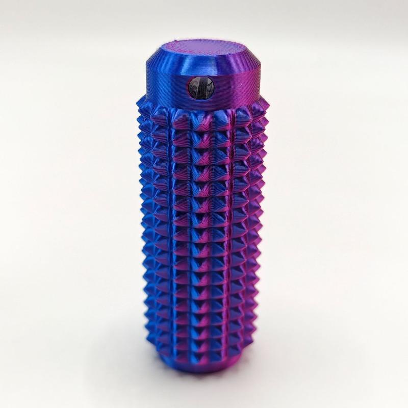 Adult Stress Relief Toy, Portable 3D Printed Breathable Keychain Pendant, 3D Printed Gradient Color Massage Roller, Used For Stress Relief