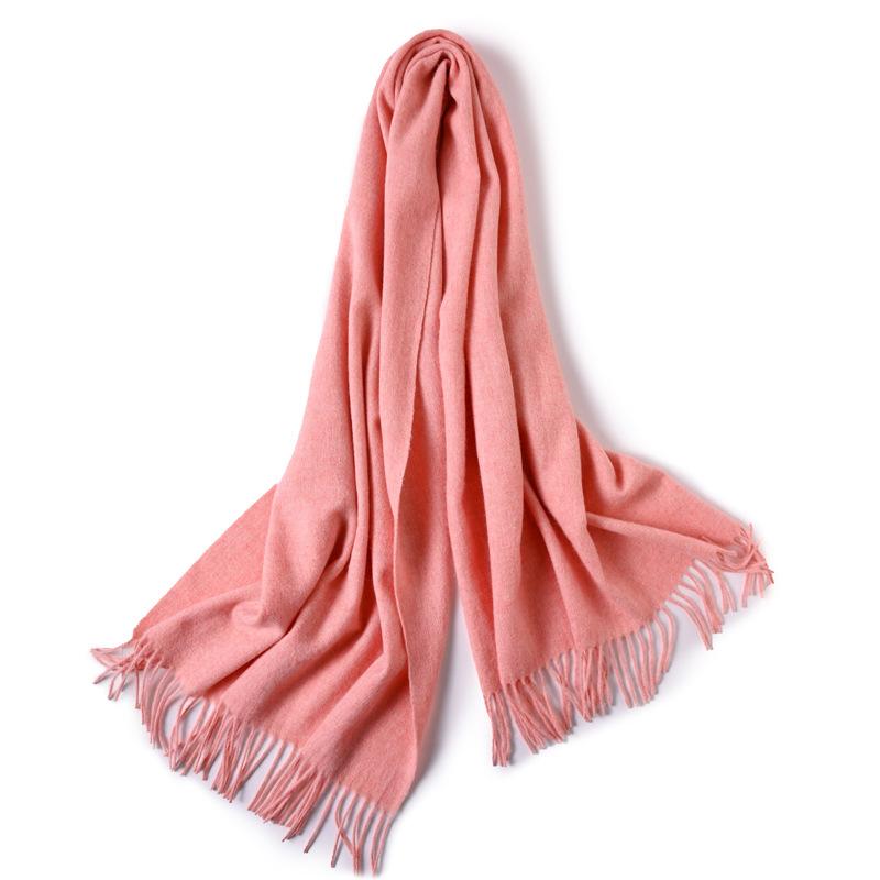 Pure Wool Scarf Winter Men and Women Senior Couple Grey Scarf Shawl Gift Boyfriend Birthday Gift