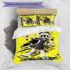3pcs Custom Name Cartoon Murder Drones Bedding Set Duvet Cover Closure Includes 1 Duvet Cover & 2 Pillowcases for All Seasons Bedroom Decor