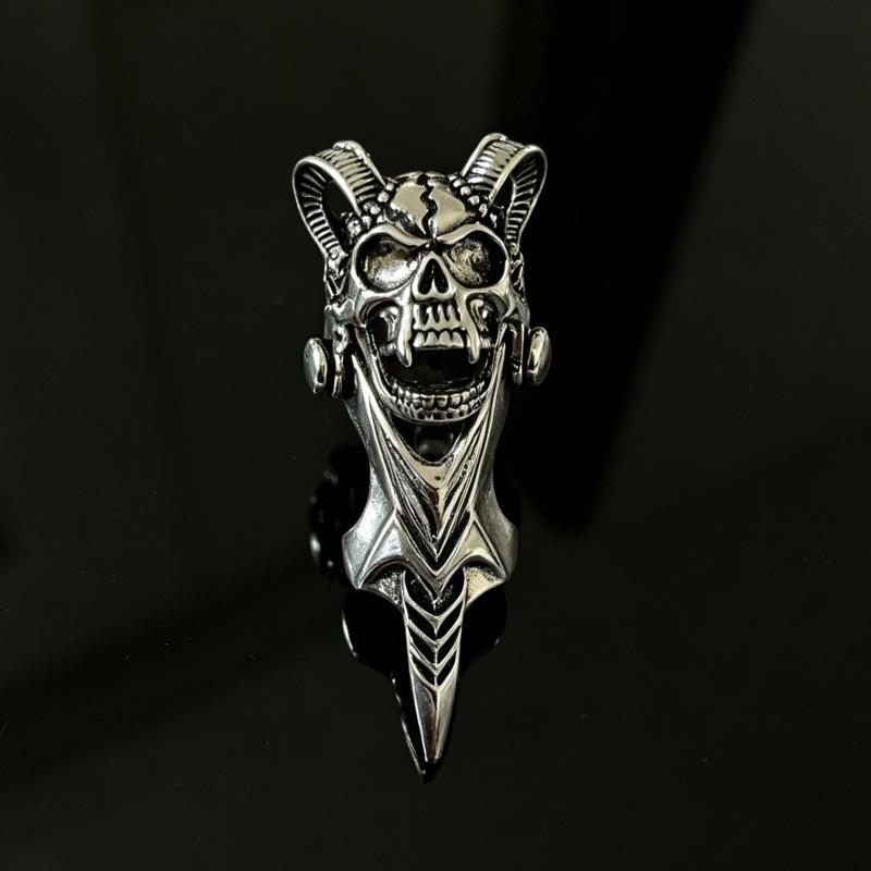 Men's Fashion Skull Finger Rings - Bendable Joint Design In 10 Styles