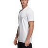 adidas T Shirts Men's White Crew Neck Moderate Straight Fit DW6896