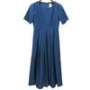 Max MaraWEEKEND Women's linen blend flared dress, navy, size 40, 522115116 dress 40 NavyUsed