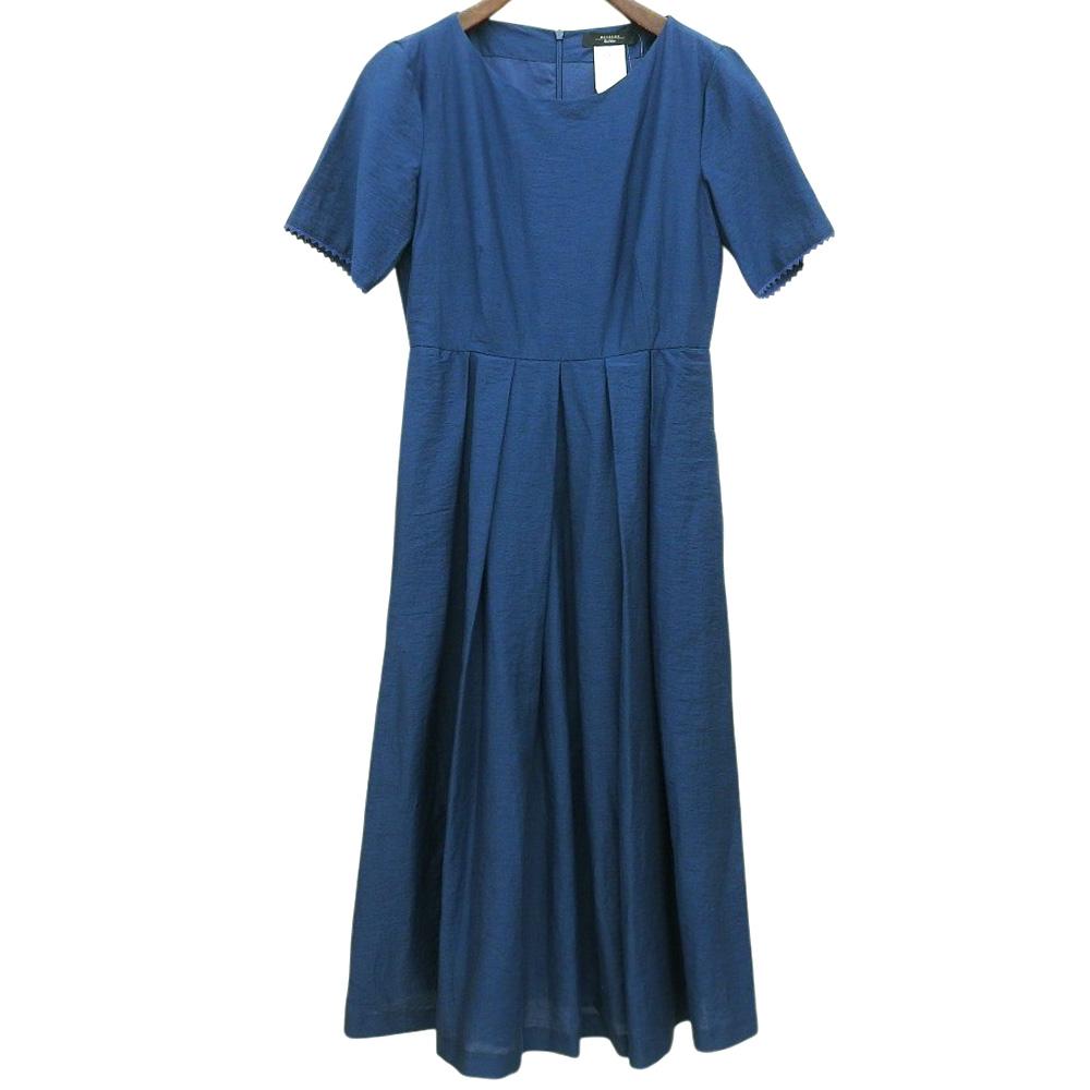 Max MaraWEEKEND Women's linen blend flared dress, navy, size 40, 522115116 dress 40 NavyUsed