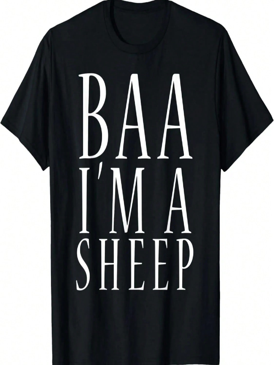 Funny Baa I m A Sheep T-Shirt DIY Lazy Costume Gift Shirt S разноцветный