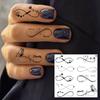 1 Sheet Small Pattern Temporary Tattoos For Women Finger Hand Ear, Realistic Star Sun Planets Fake Tattoo Sticker Durable Tatoos