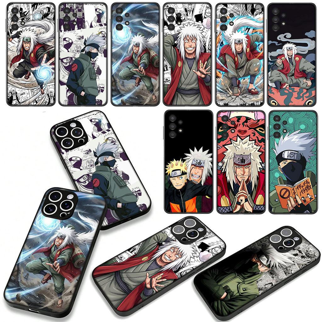 Poster Narutos Jiraiya Kakashi Phone Cover Case for Apple iPhone 16 15 14 Plus 13 12 Mini 17 Pro Max + ProMax 16E Air 16+ Casing