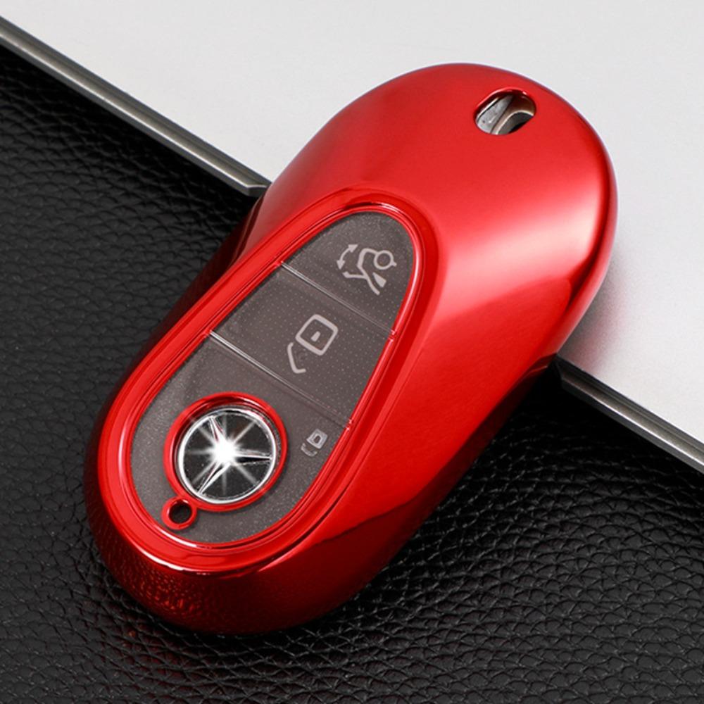 For Mercedes Car Key Case for S Class S450 Premium Leather Key Cover Protector