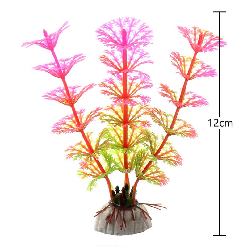 Künstliche Unterwasser-Pflanzen aus Kunststoff für Aquarien, Aquarien, gefälschte Sträucher, grünes Wasser, Gras, Betrachtungssimulation, Dekoration