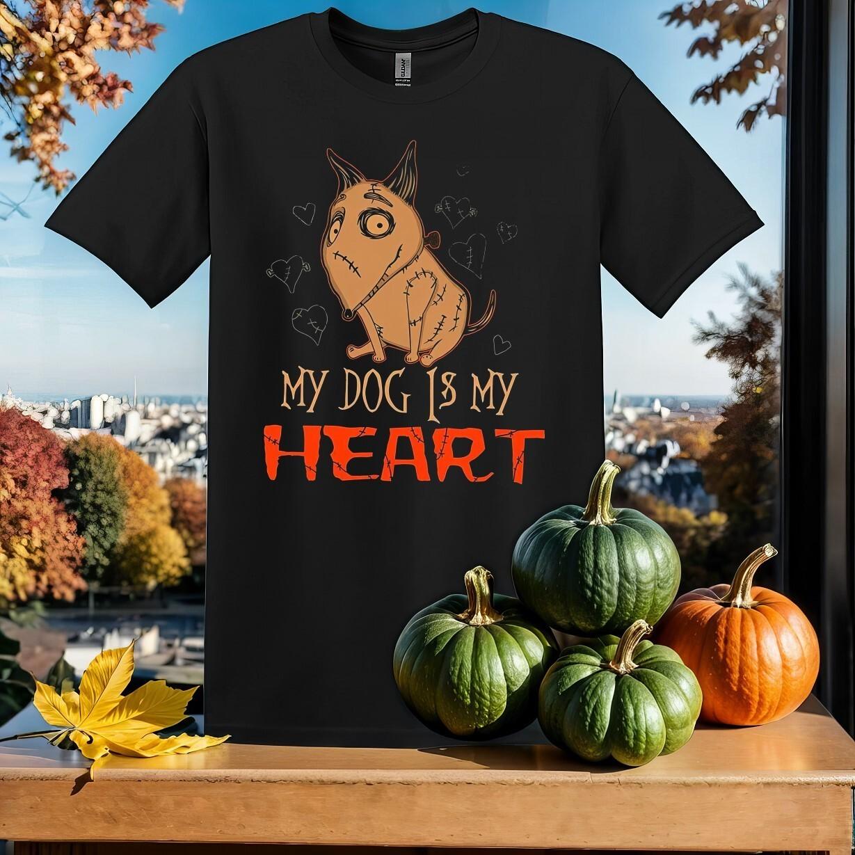 My Dog Is My Heart Frankenstein T-Shirt Mens Womens Tees Top T Shirt Mens Womens Tees Top Men Women Unisex Tshirt SY543 S