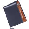 Bahoes Tochigi Leather Genuine Large Holds 15 External IC Card Zipper Coin Crafted by Top Gift Box Day Present Men's Bi-fold Wallet, Leather,