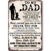 Geschenke für Papa Vatertag Von Tochter An meinen Papa Geburtstagsgeschenk Metallschild Bestes Geschenk