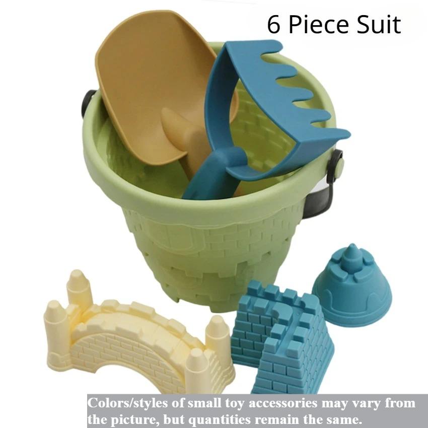 Beach Castle Bucket Play Sand Set Toys Sand Scoop Children Summer Toys Sand Toys Sand Box For Kids Outdoor Family Funny Gifts