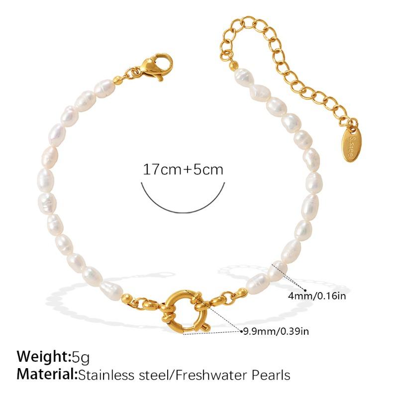 Meier Freshwater pearl bracelet and necklace set - premium spring clasp jewelry set