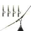 10pcs Carp Fishing Accessories Heavy Duty Lead Clip Fit With QC Rolling Swivel Size 8 For Carp Fishing End Tackle 51mm