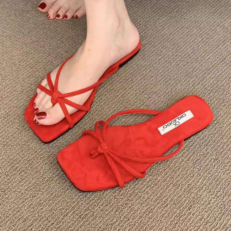 Fashion Slippers Women Flats Clip Toe Fashion Shoes Dress Designer Summer Woman Sandals 2025 Cozy Flip Flops Casual Slides Femme Shoes