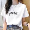 Women's 90s Trend Casual Cat Print Short Sleeve T-Shirt