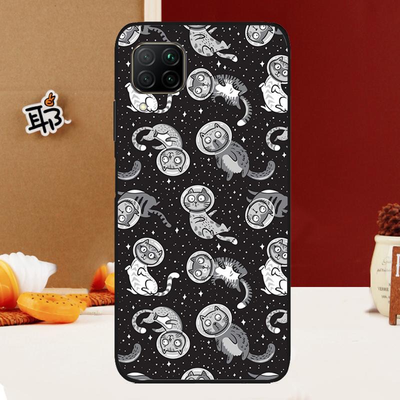 UFO Alien Cat universe For Huawei Nova Y70 Y91 Y90 Y60 Y61 Y72 Y73 3i 7i 8i 11i 12i 9 10 SE P20 P30 P40 Lite Case
