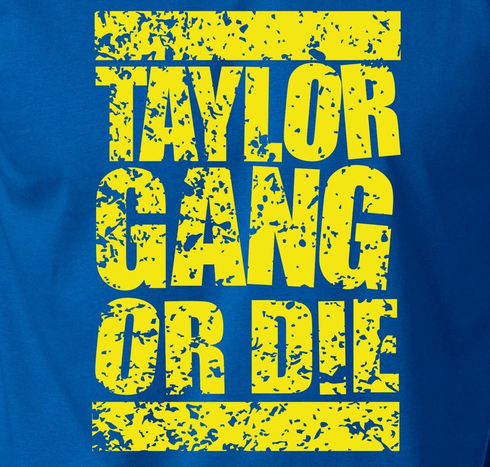 TAYLOR GANG OR DIE Питтсбургский Хип-хоп Wiz Khalifa S-6X Хлопковая футболка Унисекс Футболка XL