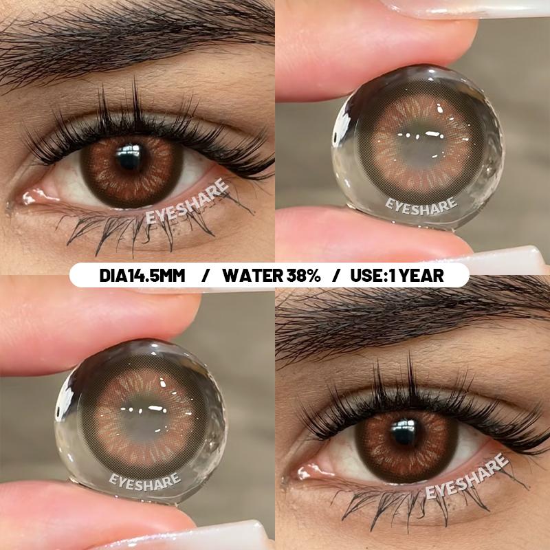Blue Eye Color Lens 1 Pair Green Colored Pupils for Eyes Natural Fashion Color Contact Lenses Gray Eye Contacts Yearly
